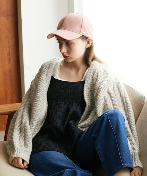 archives（アルシーヴ）の「コーデュロイキャップ（キャップ・レディース・ピンク/アイボリー/ブラック・FREE）」の19枚目の写真