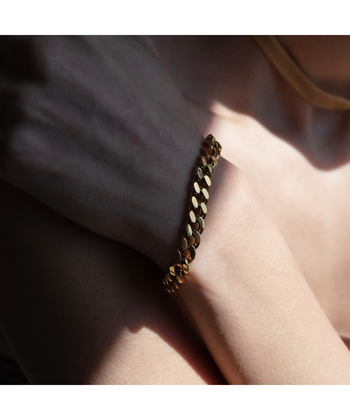 CENE（セネ）の「【CENE】セネ/チェーンブレスレット/8mm（ブレスレット・レディース・ゴールド・FREE）」の3枚目の写真