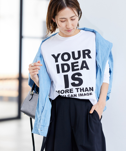 FRAMeWORK（フレームワーク）の「≪追加≫ロゴロンTee（Tシャツ/カットソー・レディース・ホワイト・FREE）」の5枚目の写真