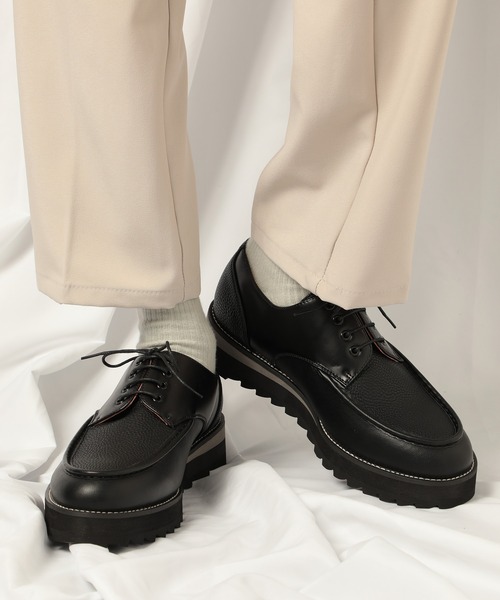 SETUP7(セットアップセブン)の「【HAUS】SHARK SOLE COMBINATION U-tip SHOES BY REMER CY シャークソールシューズ(ドレスシューズ・メンズ・ブラック/ブラック系その他2・LL/S/M/L)」の22枚目の写真