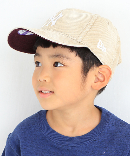 B:MING by BEAMS(ビーミングバイビームス)の「<VERY12月号掲載>NEW ERA / 別注コーデュロイCAP<KIDS>(キャップ・キッズ・ベージュ/ネイビー・ONE SIZE)」の1枚目の写真