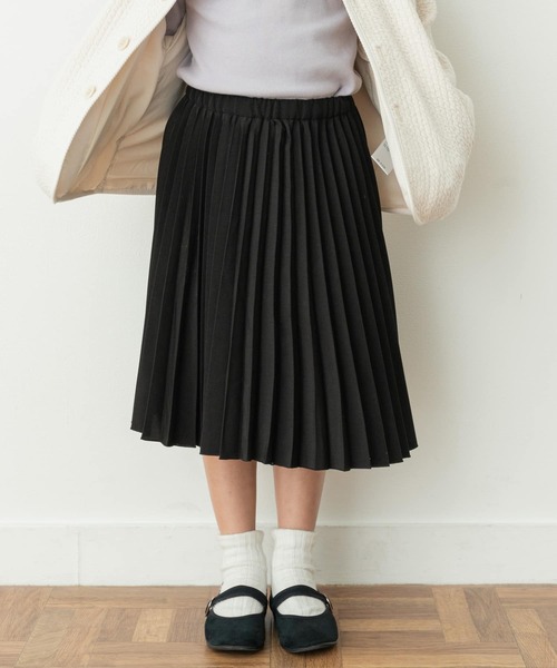 URBAN RESEARCH DOORS(アーバンリサーチドアーズ)の「ランダムプリーツスカート(KIDS)(スカート・キッズ・ブラック/グリーン系その他・135/120/105)」の3枚目の写真