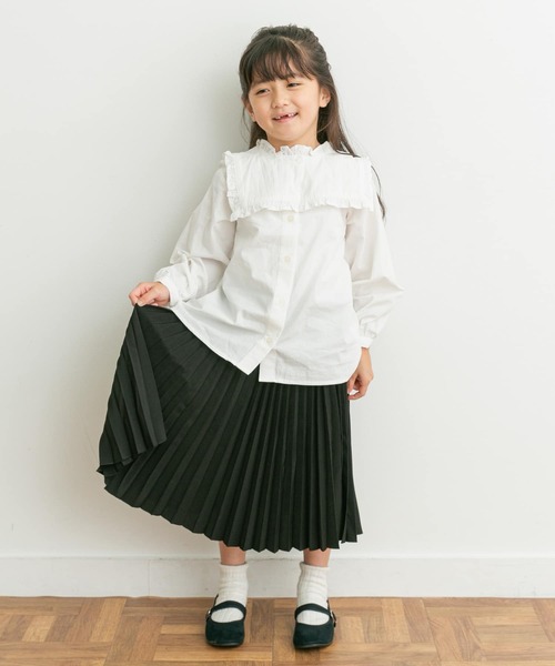 URBAN RESEARCH DOORS(アーバンリサーチドアーズ)の「ランダムプリーツスカート(KIDS)(スカート・キッズ・ブラック/グリーン系その他・135/120/105)」の5枚目の写真