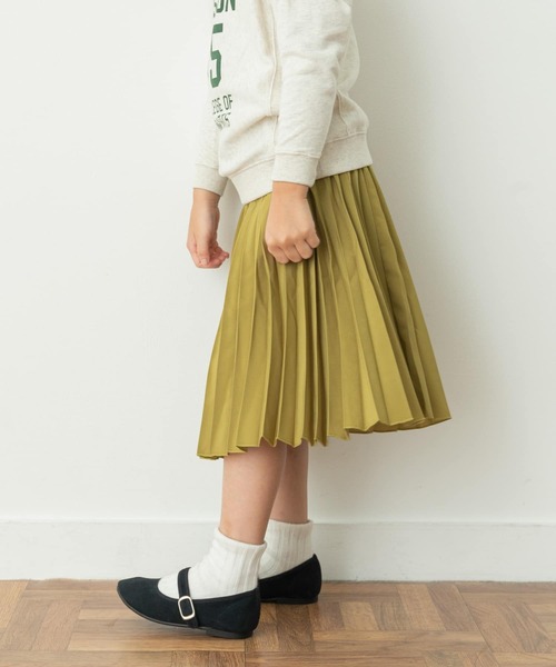 URBAN RESEARCH DOORS(アーバンリサーチドアーズ)の「ランダムプリーツスカート(KIDS)(スカート・キッズ・ブラック/グリーン系その他・135/120/105)」の8枚目の写真