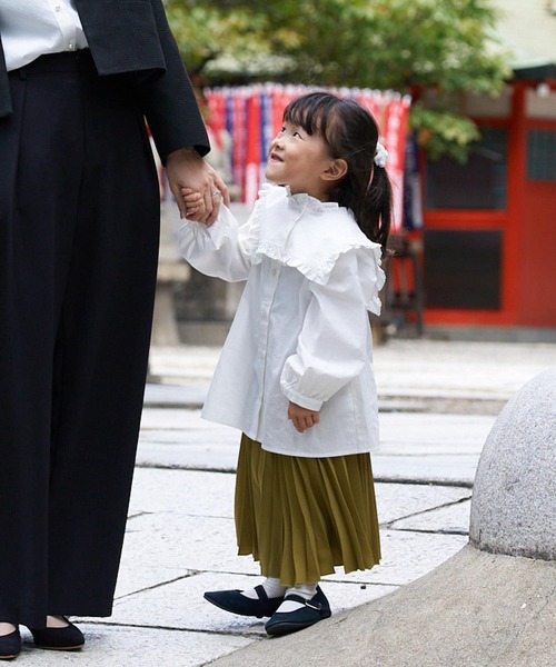 URBAN RESEARCH DOORS(アーバンリサーチドアーズ)の「ランダムプリーツスカート(KIDS)(スカート・キッズ・ブラック/グリーン系その他・135/120/105)」の13枚目の写真