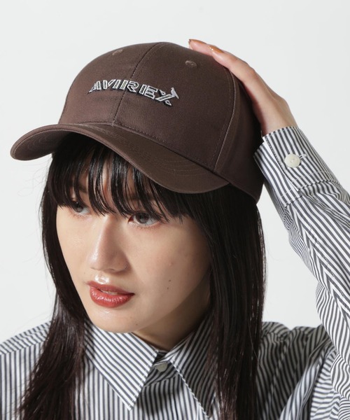 AVIREX（アヴィレックス）の「TWILL LOGO CAP / ツイル ロゴ キャップ / AVIREX / アヴィレックス（キャップ・メンズ・ネイビー/ブラック/ブラウン・F）」の5枚目の写真
