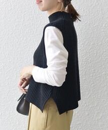 SHIPS any | SHIPS any:〈手洗い可能〉アゼ レイヤード ニット ベスト(ベスト)