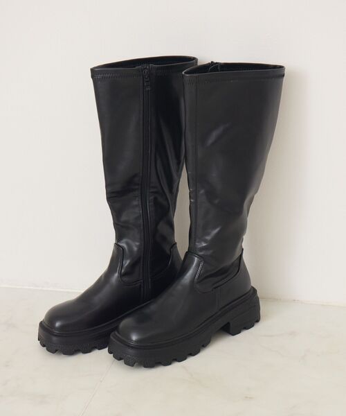 RETRO GIRL（レトロガール）の「ロングブーツ（ブーツ・レディース・ブラウン/ブラック/ベージュ/ダークブラウン・LARGE/MEDIUM）」の11枚目の写真