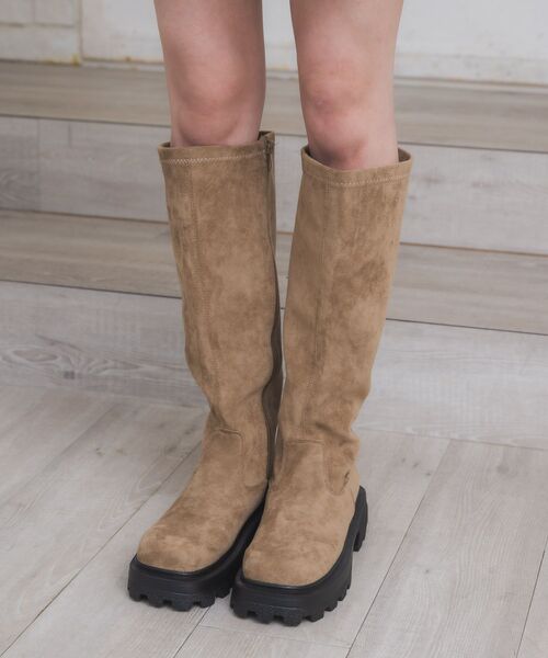 RETRO GIRL（レトロガール）の「ロングブーツ（ブーツ・レディース・ブラウン/ブラック/ベージュ/ダークブラウン・LARGE/MEDIUM）」の21枚目の写真