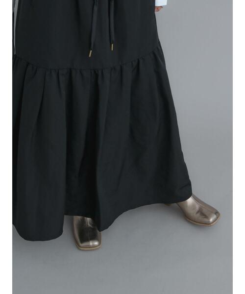 Te chichi（テチチ）の「ドロストギャザーティアードロングスカート（スカート・レディース・モカ/ブラック・F）」の10枚目の写真