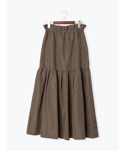 Te chichi（テチチ）の「ドロストギャザーティアードロングスカート（スカート・レディース・モカ/ブラック・F）」の13枚目の写真