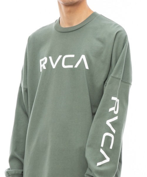 RVCA（ルーカ）の「RVCA メンズ  RVCA BALANCE LT ロンＴ【2023年秋冬モデル】/ルーカ長袖ロゴロンT（Tシャツ/カットソー・メンズ・ブラック/モスグリーン/ホワイト/ブラック系その他・LARGE/X-LARGE/SMALL/MEDIUM）」の4枚目の写真
