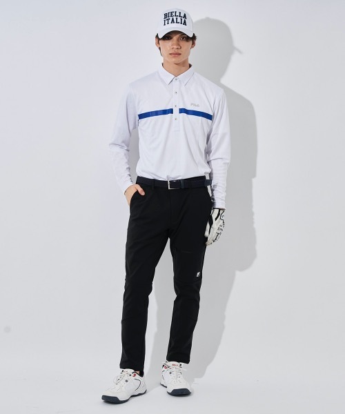FILA GOLF(フィラゴルフ )の「【FILA GOLF:フィラゴルフ】ロゴ長袖シャツ ゴルフ(シャツ/ブラウス・メンズ・ネイビー/ブルー/ブラック/ホワイト・LARGE/XX-LARGE/X-LARGE/MEDIUM)」の5枚目の写真
