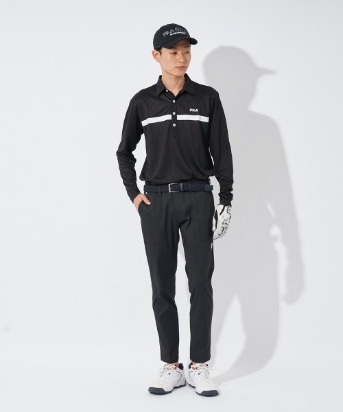FILA GOLF(フィラゴルフ )の「【FILA GOLF:フィラゴルフ】ロゴ長袖シャツ ゴルフ(シャツ/ブラウス・メンズ・ネイビー/ブルー/ブラック/ホワイト・LARGE/XX-LARGE/X-LARGE/MEDIUM)」の13枚目の写真
