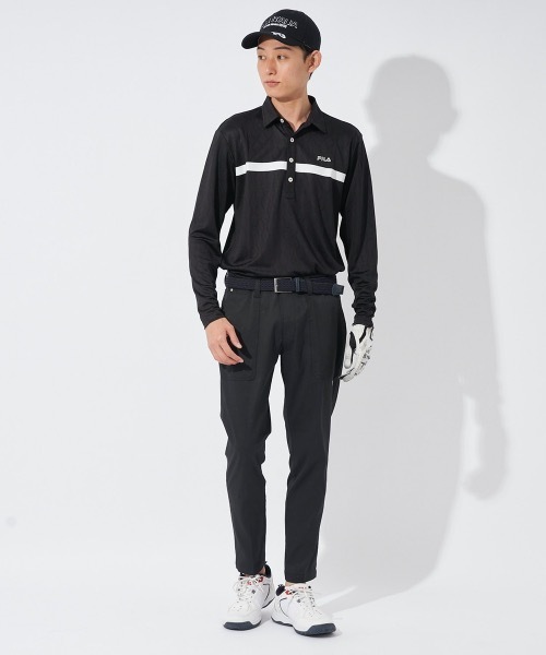 FILA GOLF(フィラゴルフ )の「【FILA GOLF:フィラゴルフ】ロゴ長袖シャツ ゴルフ(シャツ/ブラウス・メンズ・ネイビー/ブルー/ブラック/ホワイト・LARGE/XX-LARGE/X-LARGE/MEDIUM)」の14枚目の写真