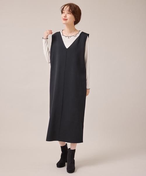 Jayro(ジャイロ)の「配色メロウラウンドネックトップス(Tシャツ/カットソー・レディース・ホワイト系その他/ベージュ/ブラック・M)」の14枚目の写真
