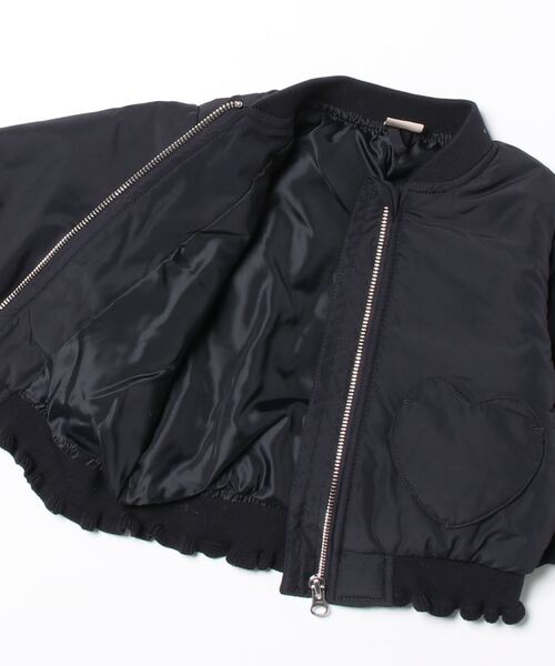 petit main(プティマイン)の「ハートポケットMA-1(ブルゾン・キッズ・アイボリー/ライトベージュ/ネイビー・80cm/90cm/100cm/110cm/120cm/130cm)」の19枚目の写真