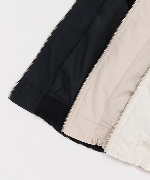 petit main(プティマイン)の「ハートポケットMA-1(ブルゾン・キッズ・アイボリー/ライトベージュ/ネイビー・80cm/90cm/100cm/110cm/120cm/130cm)」の9枚目の写真