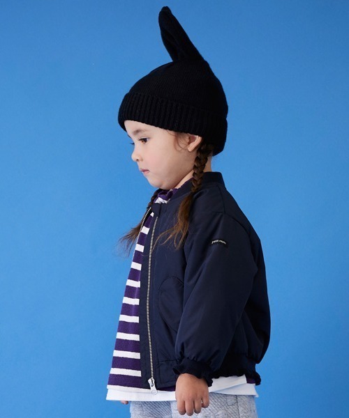 petit main(プティマイン)の「ハートポケットMA-1(ブルゾン・キッズ・アイボリー/ライトベージュ/ネイビー・80cm/90cm/100cm/110cm/120cm/130cm)」の20枚目の写真