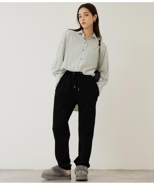 ANAP（アナップ）の「オープンスリーブオーバーサイズシャツ（シャツ/ブラウス・レディース・サックスブルー/ホワイト/ホワイト×ブラック/ブルー系その他・FREE）」の16枚目の写真