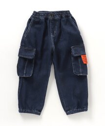 【ゆったり】デニムカーゴパンツ