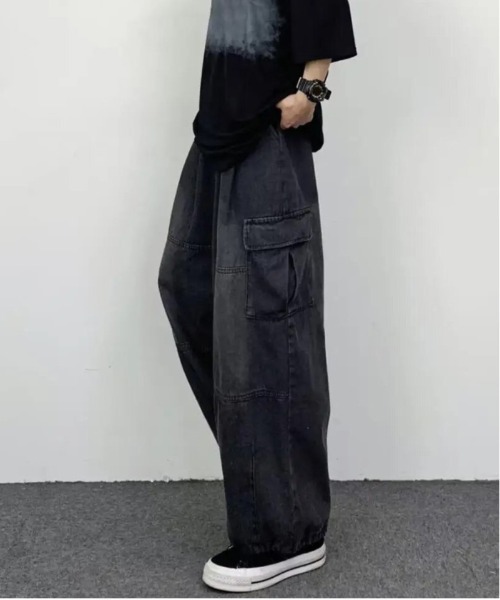 STYLE NUMBER(スタイルナンバー)の「【 STYLE NUMBER / スタイルナンバー 】 デニム カーゴパンツ(デニムパンツ・メンズ・ブルー/ブラック・XL/3XL/2XL)」の5枚目の写真