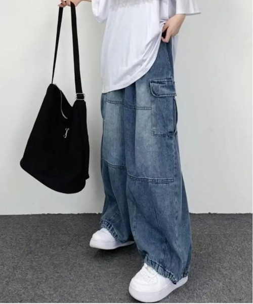 STYLE NUMBER(スタイルナンバー)の「【 STYLE NUMBER / スタイルナンバー 】 デニム カーゴパンツ(デニムパンツ・メンズ・ブルー/ブラック・XL/3XL/2XL)」の7枚目の写真