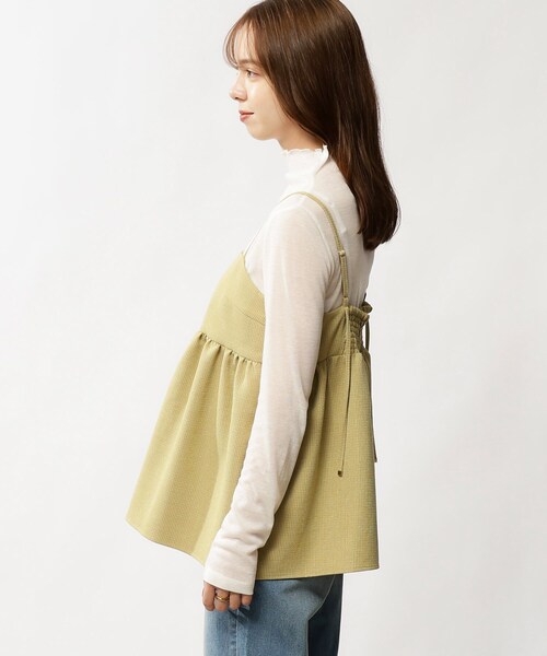 grove（グローブ）の「◆ツイードキャミ×シアーロンT SET（その他トップス・レディース・アイボリー系1/ブラック系1/グリーン系その他3・02/01）」の5枚目の写真