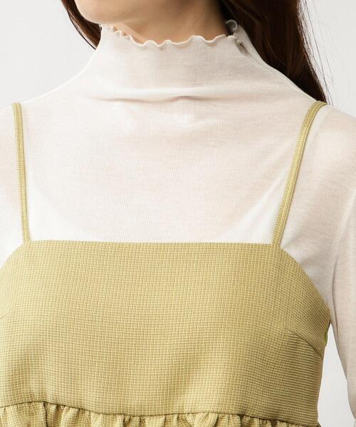 grove（グローブ）の「◆ツイードキャミ×シアーロンT SET（その他トップス・レディース・アイボリー系1/ブラック系1/グリーン系その他3・02/01）」の7枚目の写真