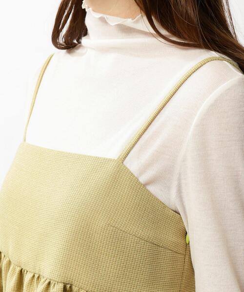 grove（グローブ）の「◆ツイードキャミ×シアーロンT SET（その他トップス・レディース・アイボリー系1/ブラック系1/グリーン系その他3・02/01）」の8枚目の写真