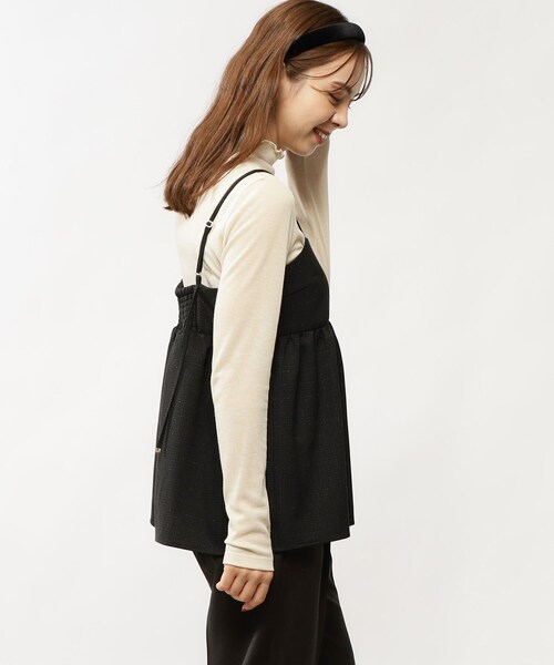 grove（グローブ）の「◆ツイードキャミ×シアーロンT SET（その他トップス・レディース・アイボリー系1/ブラック系1/グリーン系その他3・02/01）」の12枚目の写真