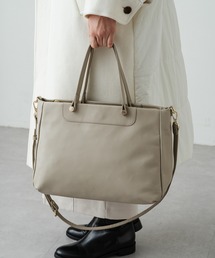 ★完売品★ラシット今期A4入るポケット多数三層構造メタルロゴ2wayバッグ アウトレット通販 ファッション 新品ラシットA4入るポケット多数整理