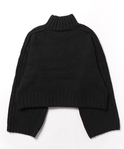 Settimissimo（セッティミッシモ）の「ハイネック ショート丈ニット プルオーバー 長袖（ニット/セーター・レディース・レッド/ブラック・FREE）」の13枚目の写真