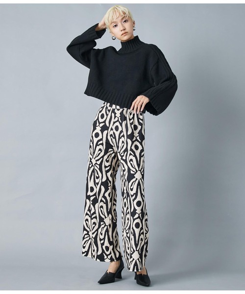 Settimissimo（セッティミッシモ）の「ハイネック ショート丈ニット プルオーバー 長袖（ニット/セーター・レディース・レッド/ブラック・FREE）」の19枚目の写真