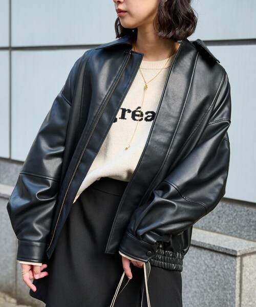 FREE'S MART（フリーズマート）の「◆スウェットライクロゴニット（ニット/セーター・レディース・グレー/ホワイト/ブルー・FREE）」の21枚目の写真