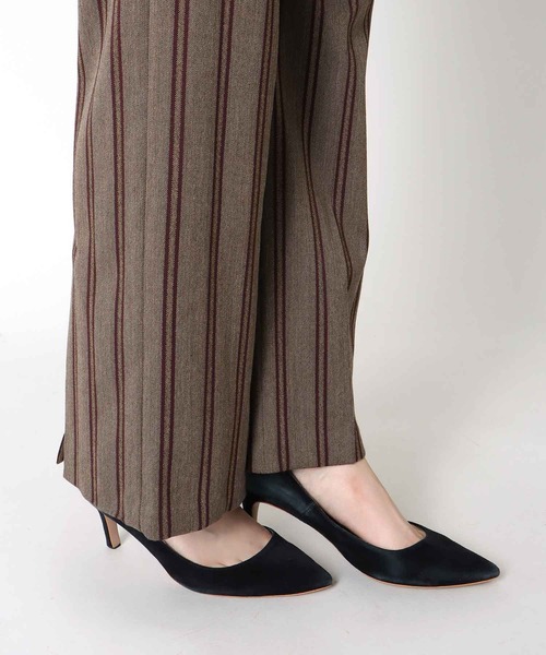 Jines(ジネス)の「バックスリットストライプパンツ(その他パンツ・レディース・モカ/キャメル/ネイビー・36)」の20枚目の写真