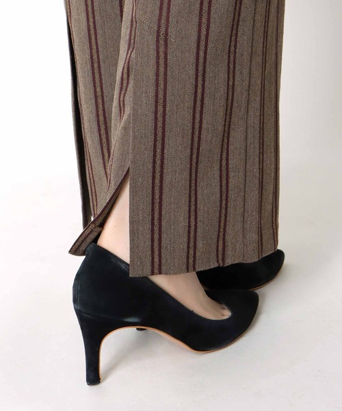 Jines(ジネス)の「バックスリットストライプパンツ(その他パンツ・レディース・モカ/キャメル/ネイビー・36)」の21枚目の写真