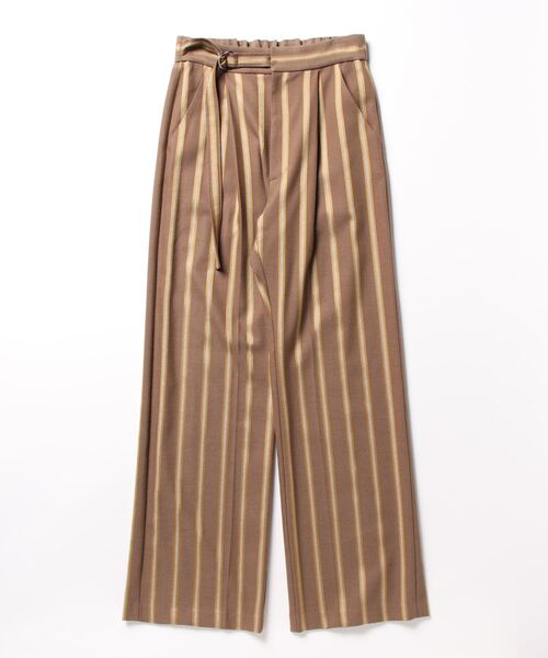 Jines(ジネス)の「バックスリットストライプパンツ(その他パンツ・レディース・モカ/キャメル/ネイビー・36)」の10枚目の写真