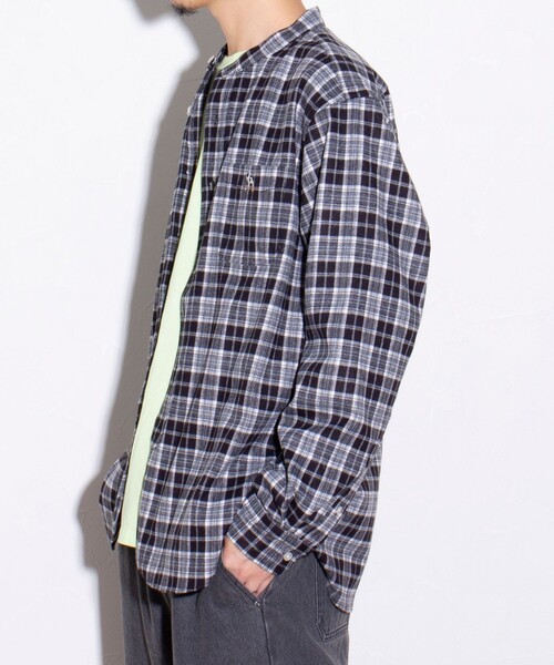 セール】【GLOSTER/グロスター】フレンチブルドッグ刺繍 バンドカラー