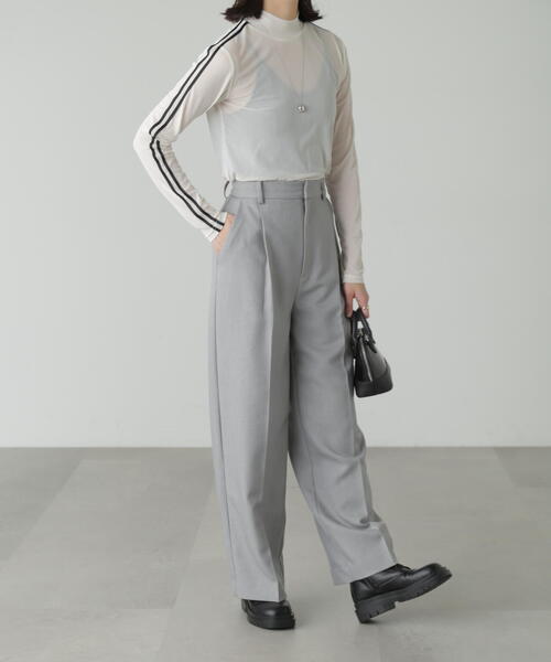 FREE'S MART(フリーズマート)の「◆ラインシアーハイネックカットソー(Tシャツ/カットソー・レディース・ブラック/ホワイト・FREE)」の14枚目の写真