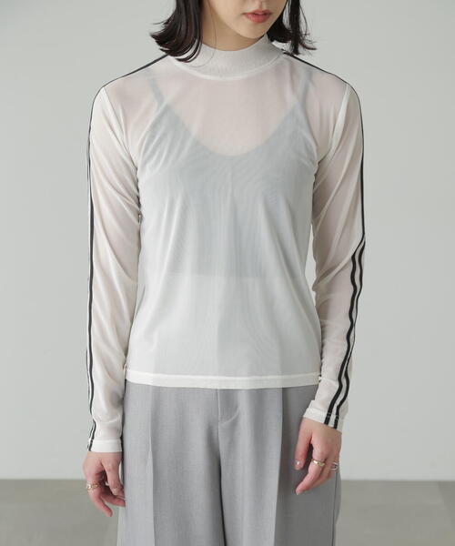 FREE'S MART(フリーズマート)の「◆ラインシアーハイネックカットソー(Tシャツ/カットソー・レディース・ブラック/ホワイト・FREE)」の16枚目の写真