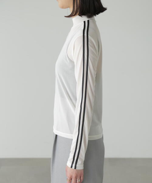 FREE'S MART(フリーズマート)の「◆ラインシアーハイネックカットソー(Tシャツ/カットソー・レディース・ブラック/ホワイト・FREE)」の17枚目の写真