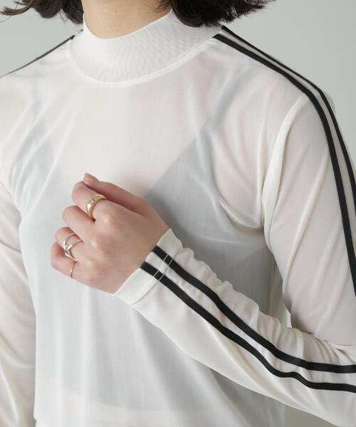 FREE'S MART(フリーズマート)の「◆ラインシアーハイネックカットソー(Tシャツ/カットソー・レディース・ブラック/ホワイト・FREE)」の19枚目の写真