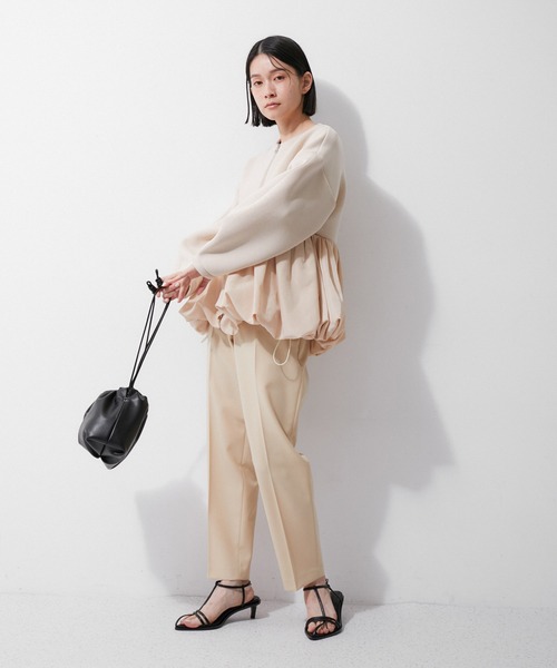 ADAM ET ROPE'（アダムエロペ）の「【サステナブル】巾着ミニショルダーバッグ（ショルダーバッグ・レディース・ブラック/ブラウン/ピンク・FREE）」の5枚目の写真