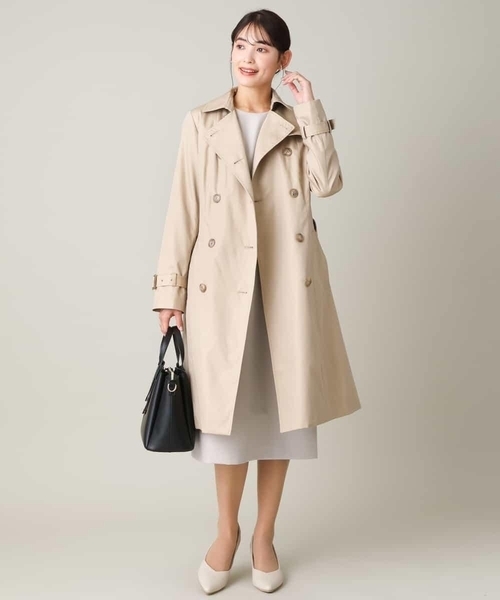 a.v.v(アーヴェヴェ)の「【微撥水】ベーシックロングトレンチコート(トレンチコート・レディース・ライトグレー/ベージュ・36/34/42/38/40)」の18枚目の写真