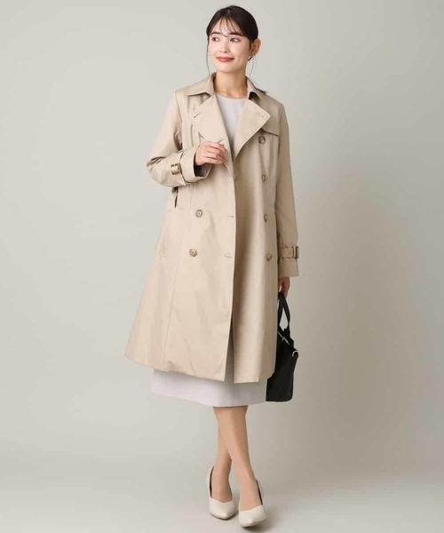 a.v.v(アーヴェヴェ)の「【微撥水】ベーシックロングトレンチコート(トレンチコート・レディース・ライトグレー/ベージュ・36/34/42/38/40)」の20枚目の写真
