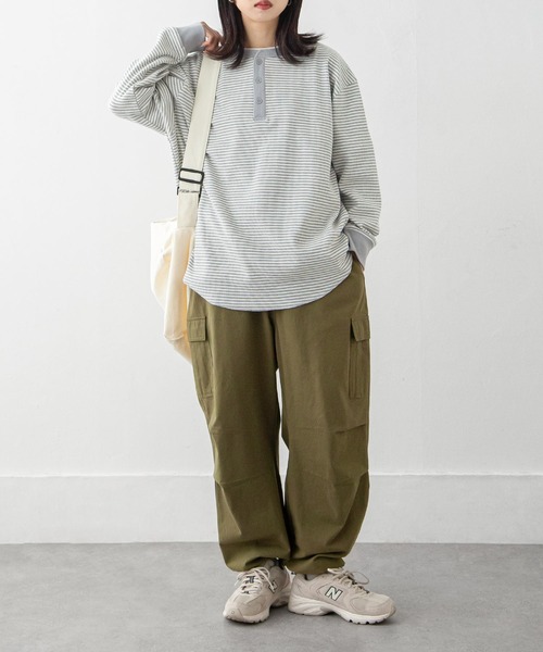 Chillfar（チルファー）の「ルーズワッフルボーダーロンT（T