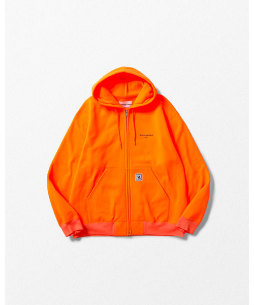 WHIZLIMITED（ウィズリミテッド）の「NEON HOODIE（パーカー・メンズ・グリーン/オレンジ・MEDIUM）」の2枚目の写真