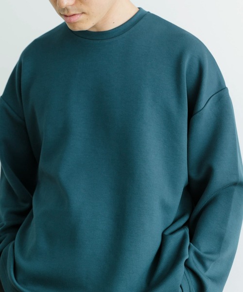 ITEMS URBANRESEARCH(アイテムズ アーバンリサーチ)の「ハイストレッチポンチ ロングスリーブ カットソー(Tシャツ/カットソー・メンズ・ホワイト/ブルー/ブラック・MEDIUM/LARGE)」の5枚目の写真