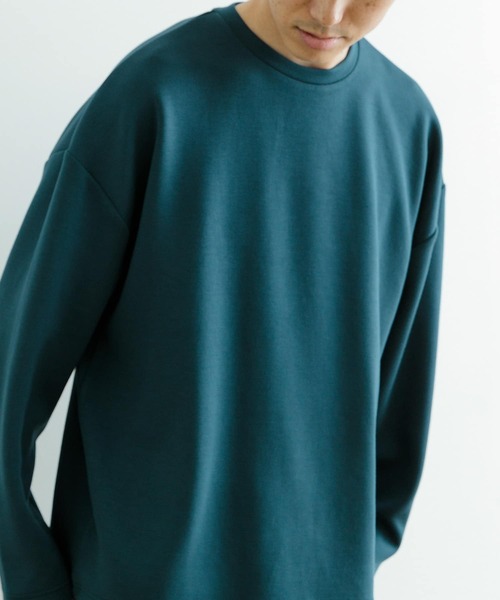 ITEMS URBANRESEARCH(アイテムズ アーバンリサーチ)の「ハイストレッチポンチ ロングスリーブ カットソー(Tシャツ/カットソー・メンズ・ホワイト/ブルー/ブラック・MEDIUM/LARGE)」の7枚目の写真